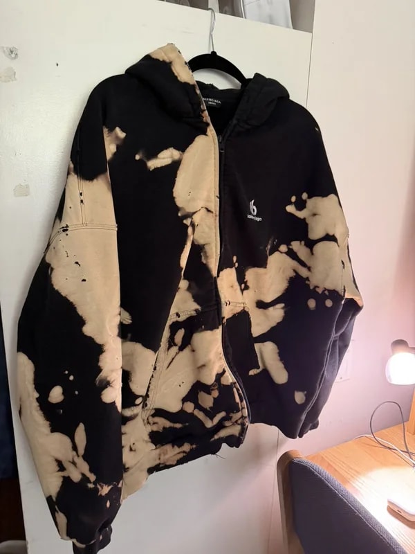 Balenciaga — Balenciaga TikTok Logo Hoodie (Bleached) — streetwear — resale