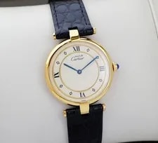 Cartier Must de Louis Gold Ring Roman Index LM 2
