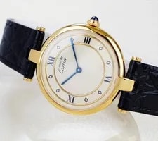 Cartier Must de Louis Gold Ring Roman Index LM 3