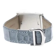 Cartier Tank Basculante W1016830 22mm SS Gray #C2610 2
