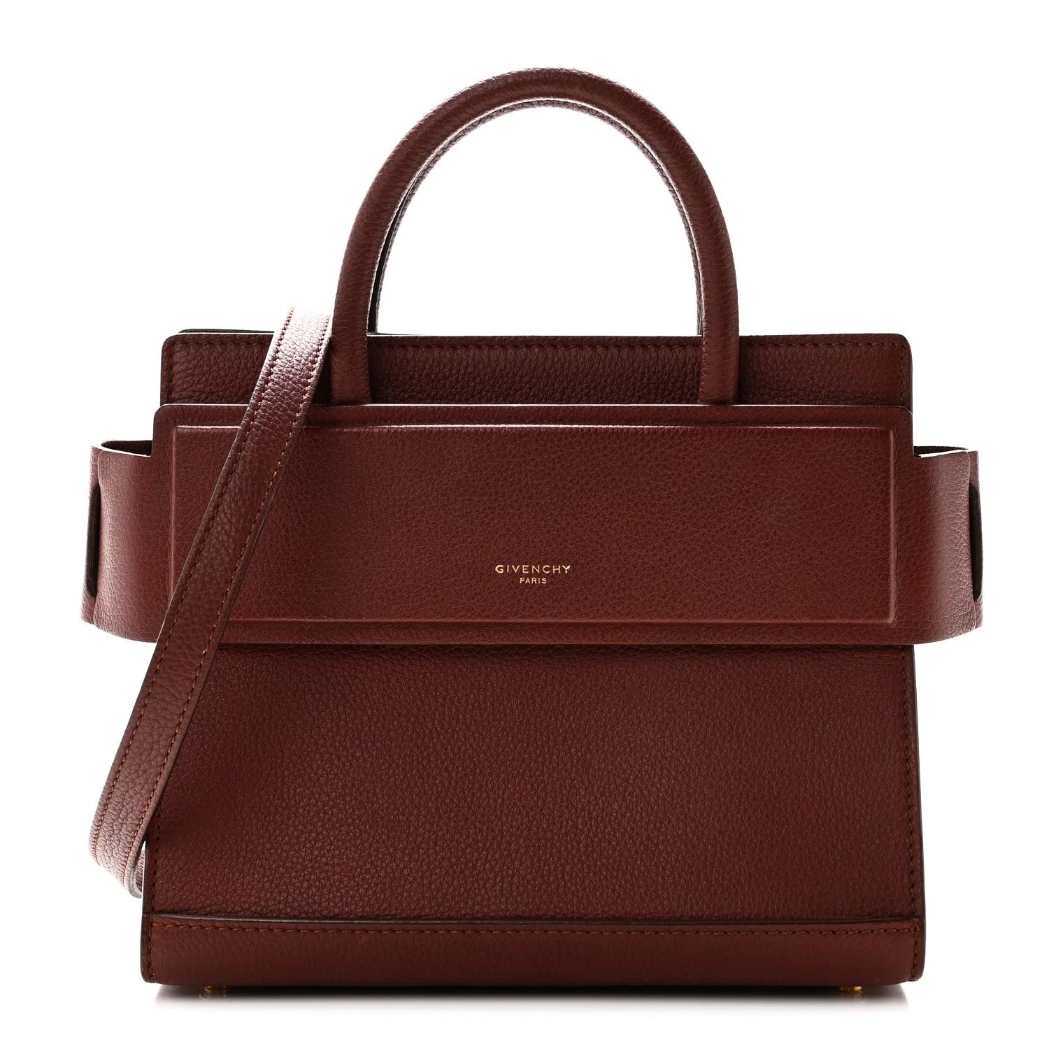 Givenchy — Grained Mini Horizon Satchel — Handbag — resale