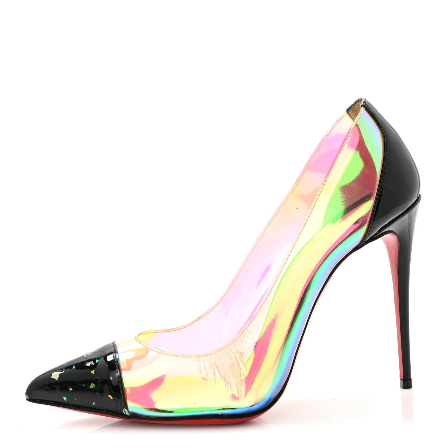 Christian Louboutin — Disco Hologram Debout 120 39.5 — Designer Shoe — resale