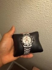 TAG Heuer Formula 1 Quartz Chronograph 200m 42mm Silver Dial Black Bezel 3