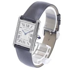 Cartier Tank Must LM W4TA0017 25mm SS Silver Dial Quartz #C2483 2