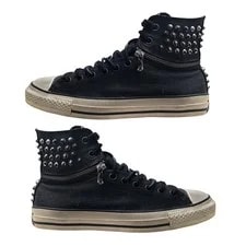 Converse — Converse X John Varvatos - 8.5 Wax Marled Studded Hi Top Chuck Taylor — Sneaker — resale
