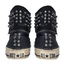 Converse X John Varvatos - 8.5 Wax Marled Studded Hi Top Chuck Taylor 3