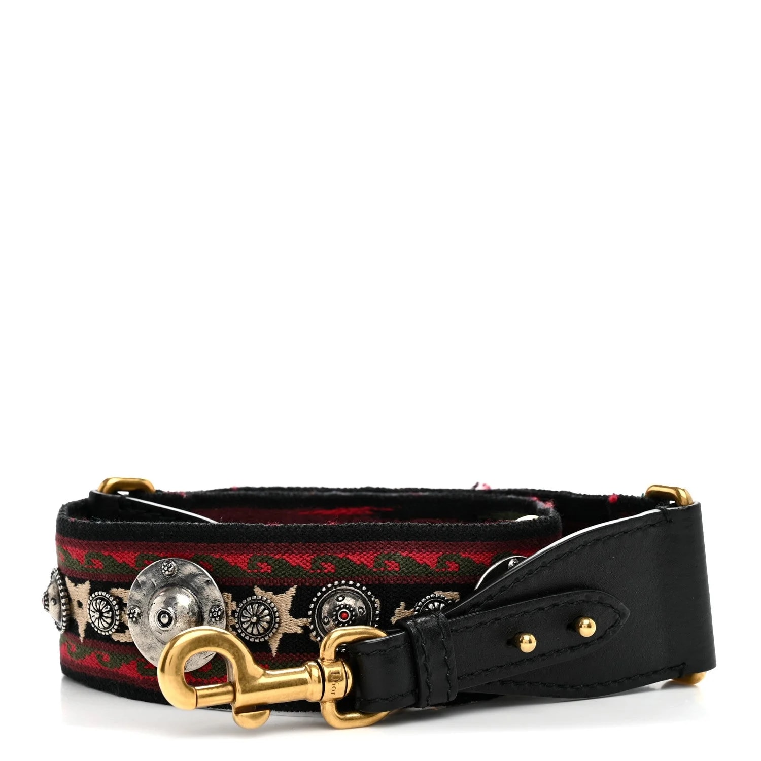 Dior — Embroidered Studded Bohemian Shoulder Strap — Accessory — resale