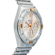 Breitling Chronomat B01 IB0134 Card 18k Two Tone Rose Silver Dial 42mm 4