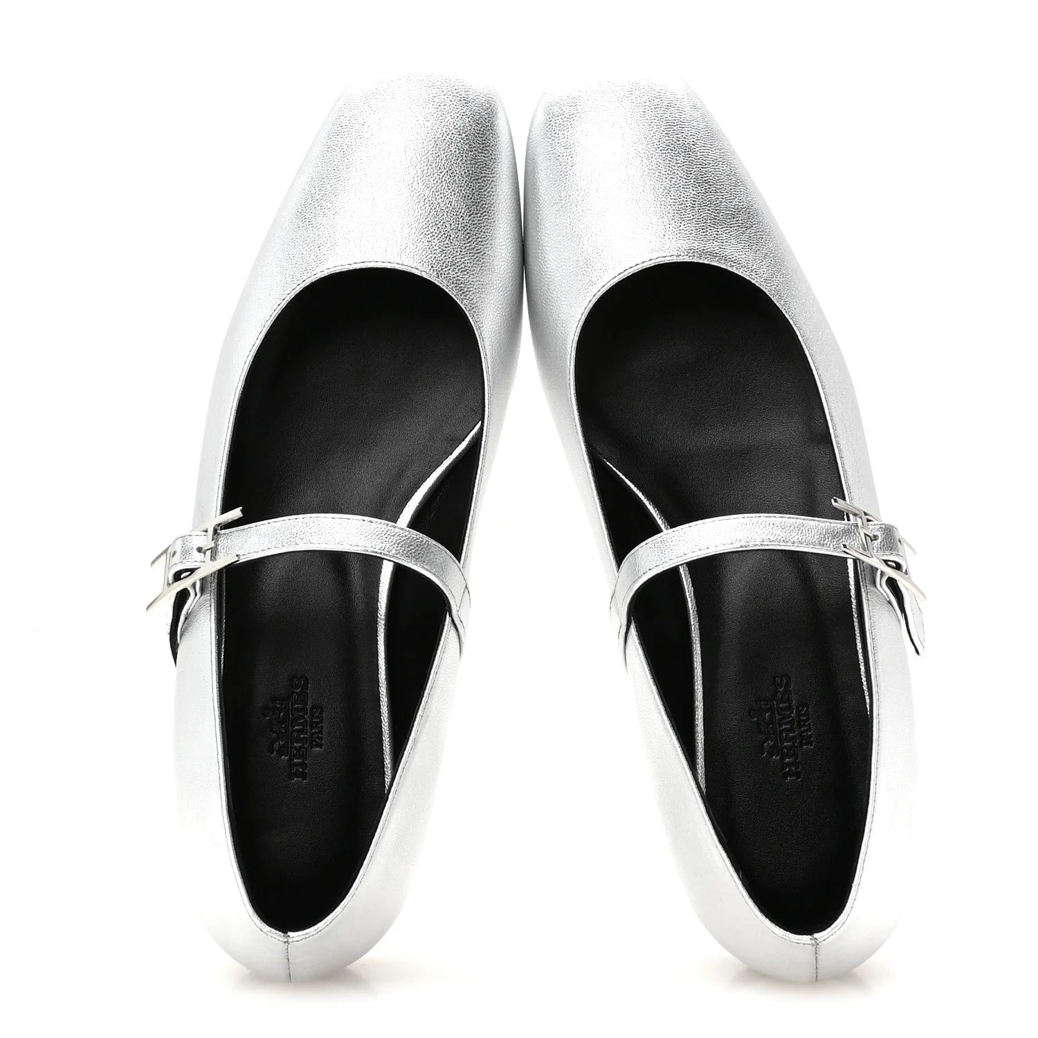 Metallic Jane Ballet 39 Argente 2