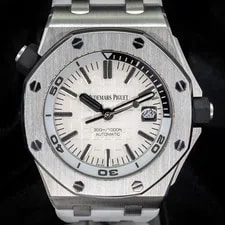 Audemars Piguet — Audemars Piguet Royal Oak Offshore White Diver 42mm Complete W/ B+P + | 15710ST — Watch — resale
