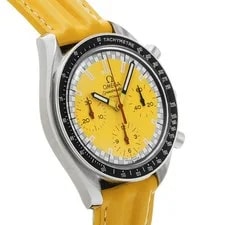 Omega Speedmaster 3810.12.40 38.0mm Stainless Steel Yellow #WW3702 3