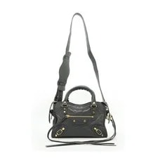Authentic Balenciaga Dark Classic City Mini With Strap 2