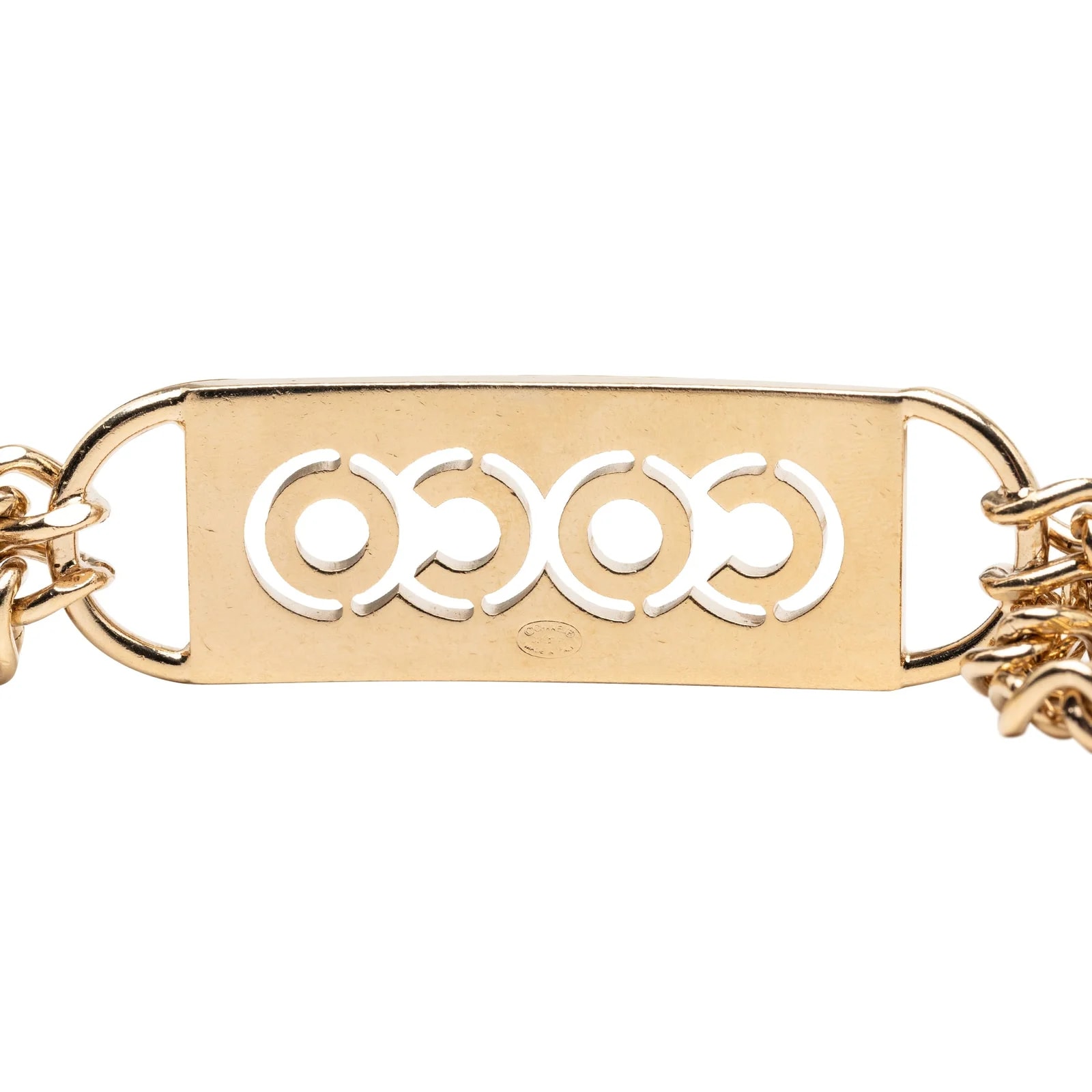 Strass Coco Plaque Double Chain Belt 2