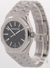 NEW Papers Audemars Piguet Royal Oak Black 41mm Steel 15510ST.OO.1320ST.02 BOX 3