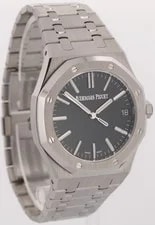 NEW Papers Audemars Piguet Royal Oak Black 41mm Steel 15510ST.OO.1320ST.02 BOX 4