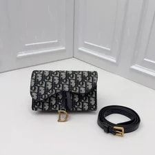 Dior — Auth Dior Saddle Belt Crossbody Dark — Handbag — resale