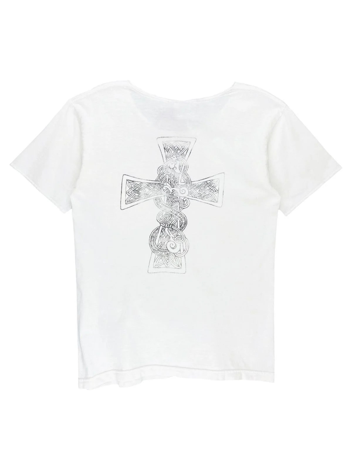 Chrome Hearts — Hearts Distressed Celtic Cross Logo Pocket Tshirt — streetwear — resale