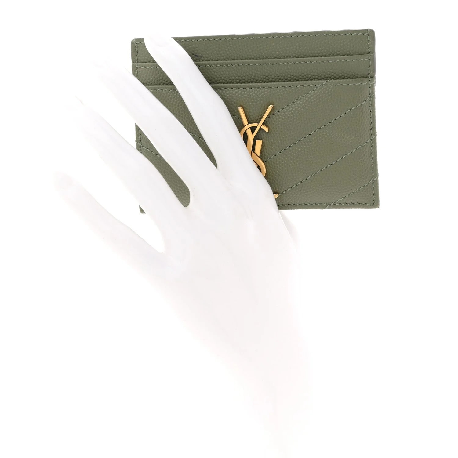 Grain de Poudre Chevron Credit Card Case Light 2