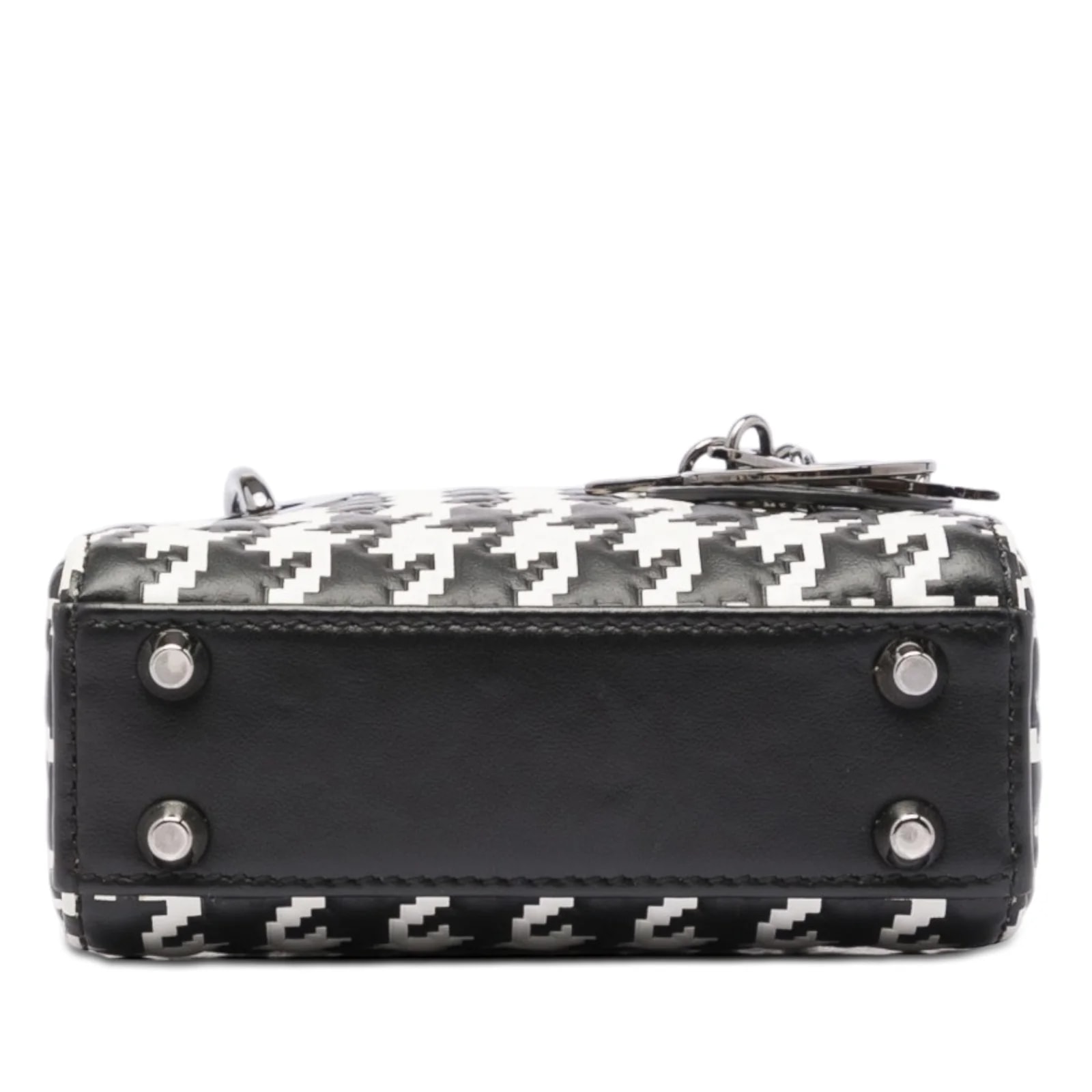 Micro Houndstooth Embossed Macro Lady Dior 3