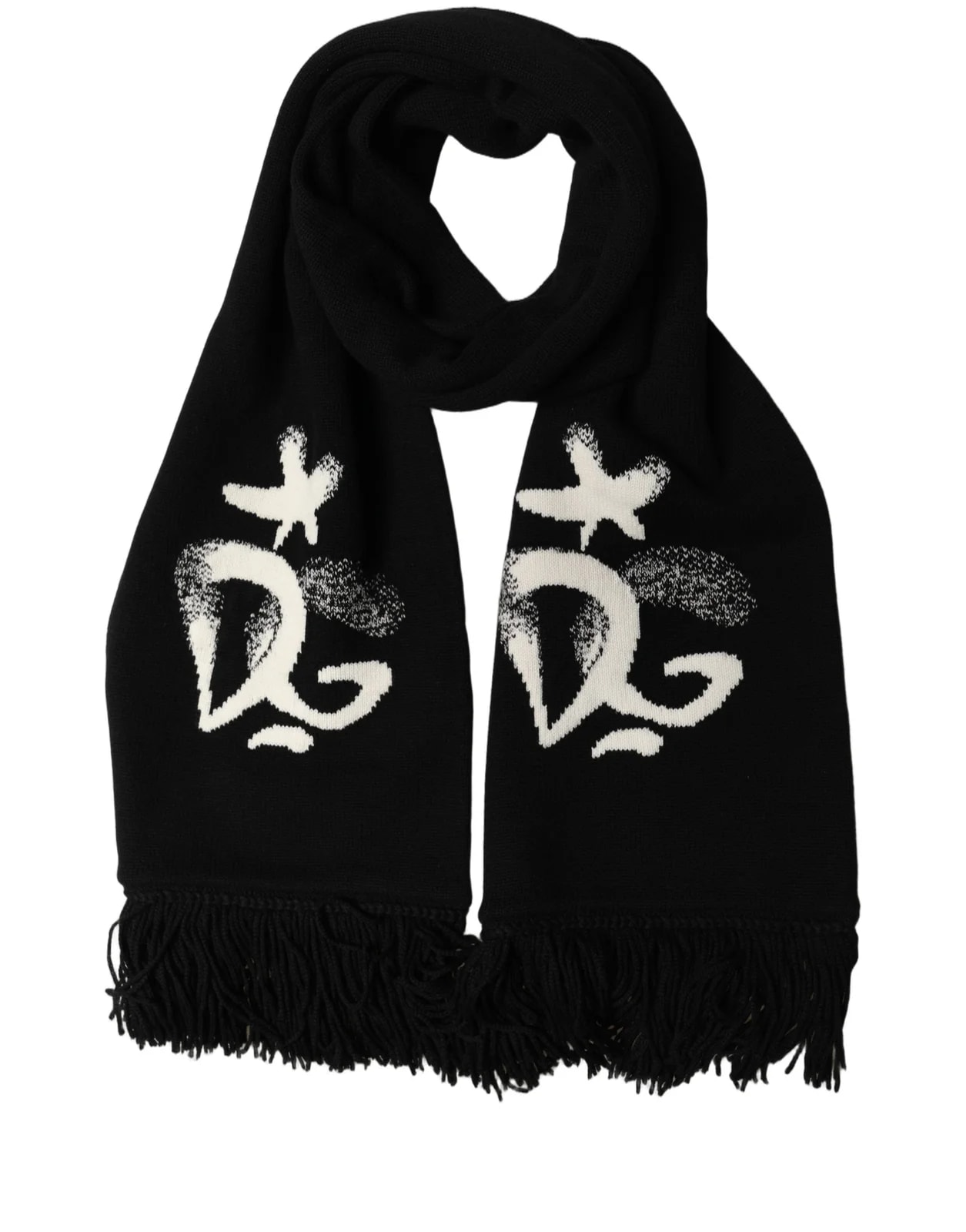 Dolce & Gabbana Knitted Fringed Foulard Scarf 2