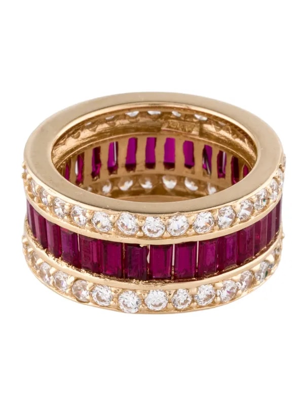 14K Synthetic & Eternity Band — Jewelry — resale