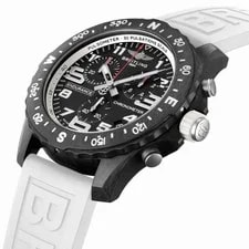 Breitling Endurance Pro Black Dial White Rubber Strap Quartz Chronograph 44mm 2