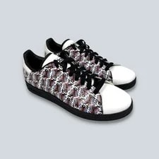 Adidas Collab Stan Smith 2 Athletic Shoes Sz 10 Court Jester Joker Graffiti Art 3