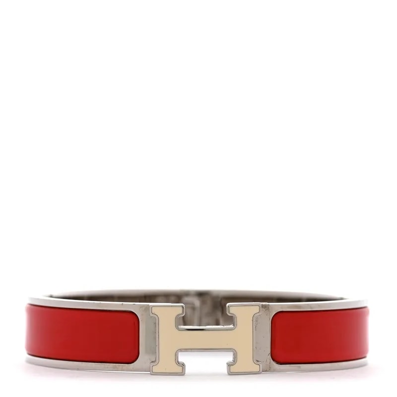 Hermès — Enamel Narrow Clic Clac H Vif — Jewelry — resale