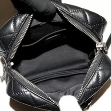 Auth Saint Laurent Paris Chain LOU Mini Bowling Calf 457588 F/S 4
