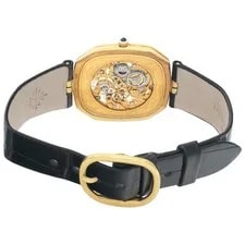 Patek Philippe Squelette 3887 18k Pave Dial 30mm Manual 4