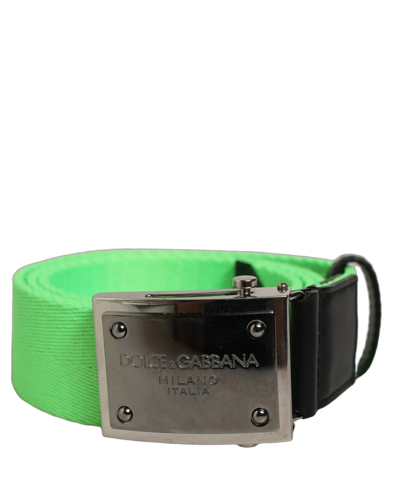 Dolce & Gabbana — Dolce & Gabbana Logo Plaque Metal Buckle Belt — Accessory — resale