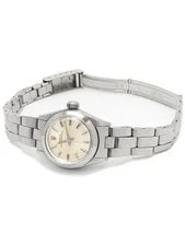 Rolex Oyster Perpetual 6618 24mm Silver Dial Stainless Steel Plastic Box #T248 2