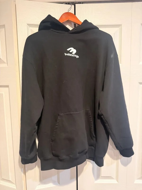 Balenciaga — Balenciaga 3b Hand Drawn Logo Hoodie — streetwear — resale
