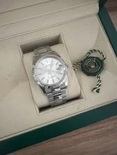 Rolex — 2021 Rolex Datejust 36mm Silver Dial on Oyster Bracelet With Box and Cards — Watch — resale