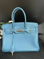 Hermès — Auth Hermès Birkin 30 Top Handle Jean Collector — Handbag — resale