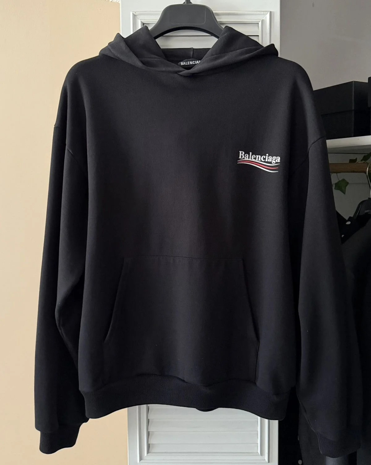 Balenciaga — Balenciaga Logo Hoodie in — streetwear — resale