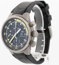 IWC Aquatimer Chronograph Titanium 41mm Yellow Rubber Day Date IW371918 3