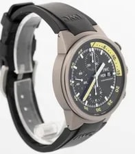 IWC Aquatimer Chronograph Titanium 41mm Yellow Rubber Day Date IW371918 4