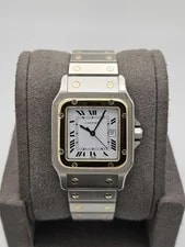 Cartier 2961 Santos Galbée 29mm Two-Tone Steel 18K Gold White Dial Auto 2