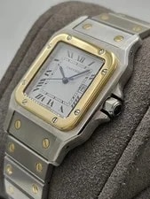 Cartier 2961 Santos Galbée 29mm Two-Tone Steel 18K Gold White Dial Auto 4