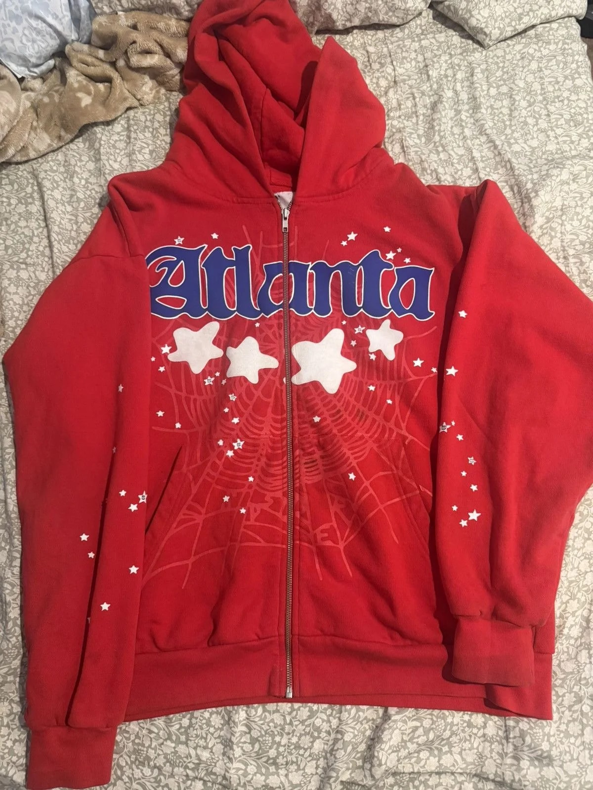 Sp5der — Sp5der Atlanta Zip Up Hoodie — streetwear — resale