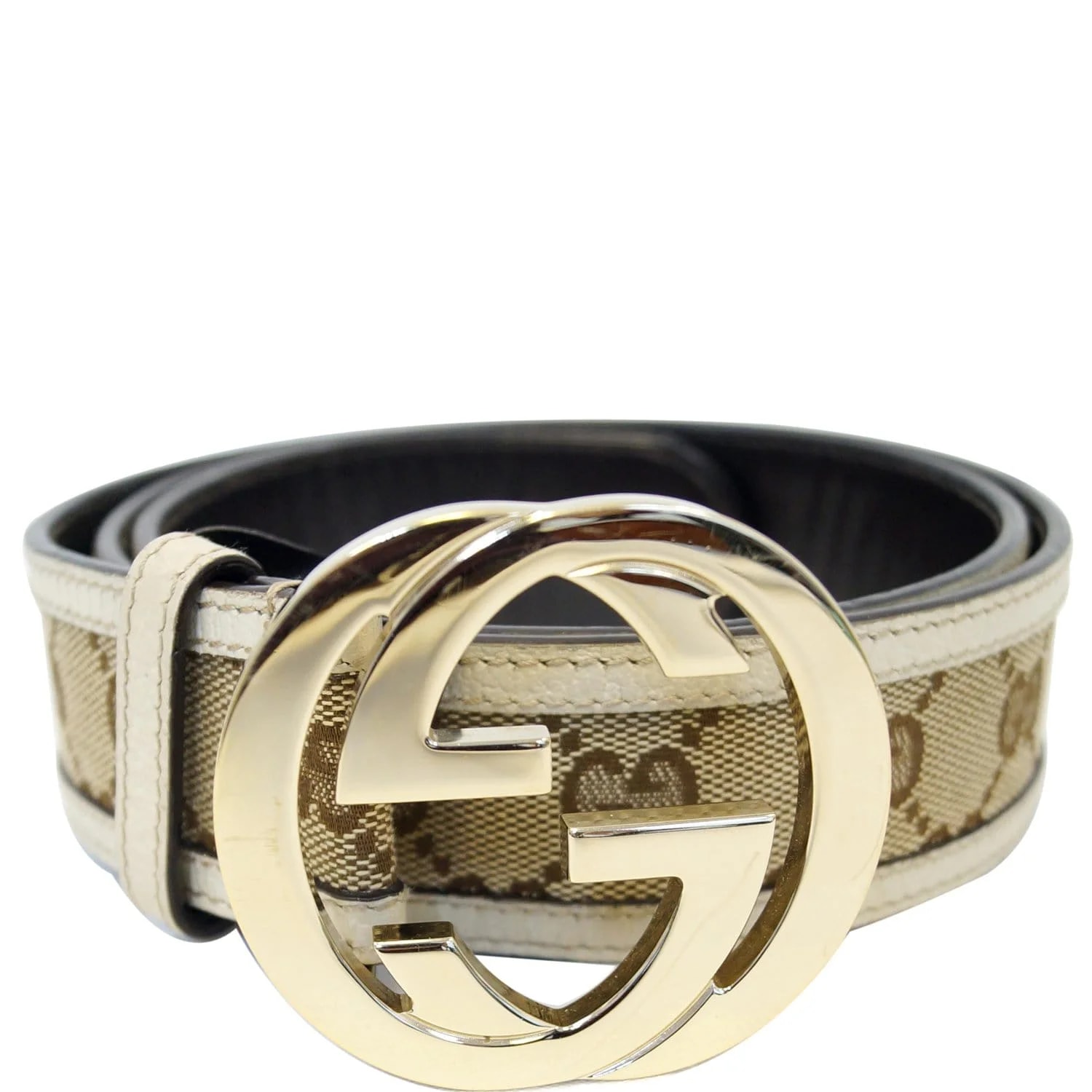 Gucci — Gucci Interlocking G Buckle GG Belt 90/36 — Accessory — resale