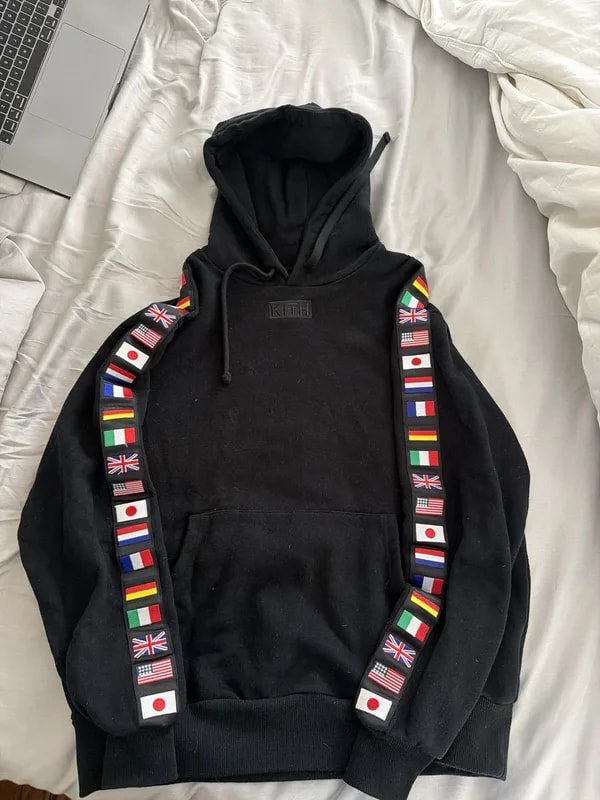 KITH — Kith Worldwide Flag Hoodie — streetwear — resale