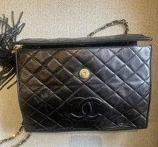 Chanel Fringe Tassel Matelassé Cocomark Flap VTG 3
