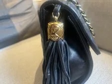 Chanel Fringe Tassel Matelassé Cocomark Flap VTG 4
