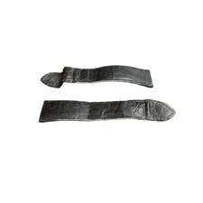 Cartier Alligator Deployment Straps Black KD25XT19 2 Long Sides Heavy Wear 3