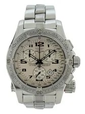Breitling 45mm Emergency Mission Silver Dial Stainless - Ref: A73322! 2