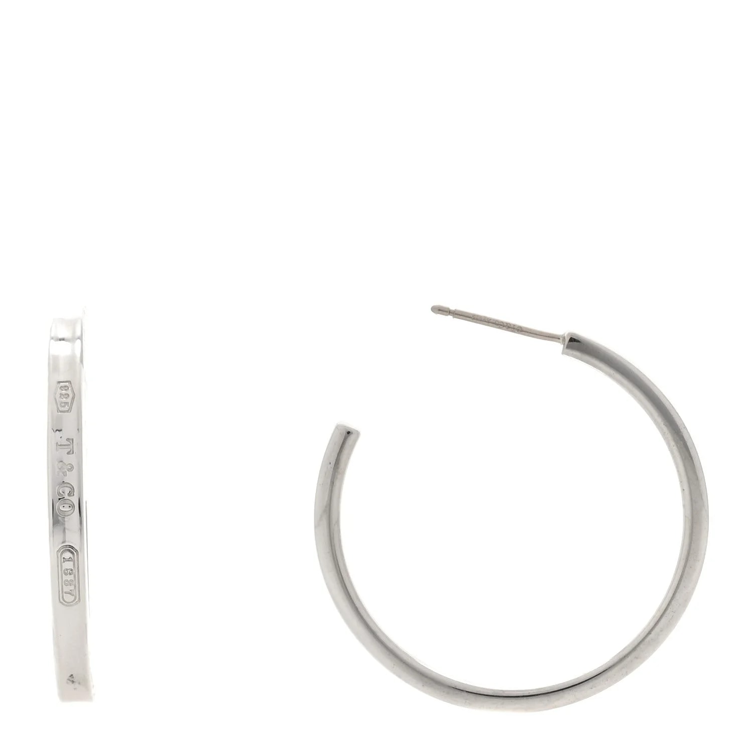 Tiffany & Co. — 1837 Medium Narrow Hoop — Jewelry — resale