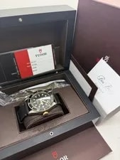 Tudor Black Bay 41mm Steel Gold Automatic Leather Strap 79733N B+P 2