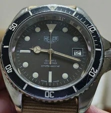 (TAG) Heuer Professional 1000 980.006 Black 200m Quartz 42mm From JP 2
